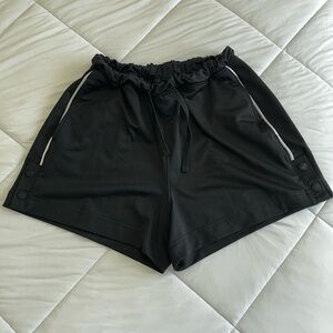 Gymshark Black Recess Shorts with White Accents